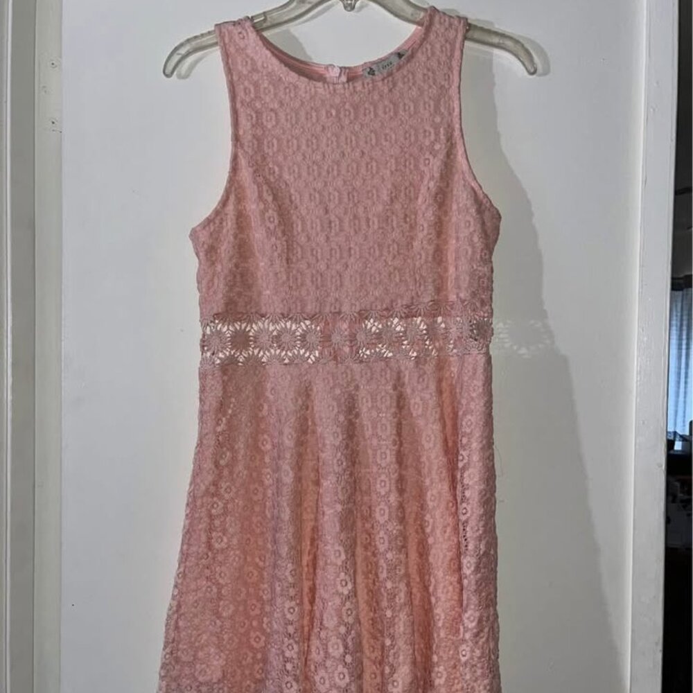 Pink Lace Dress by Iris, Juniors XL - Picture 2 of 12